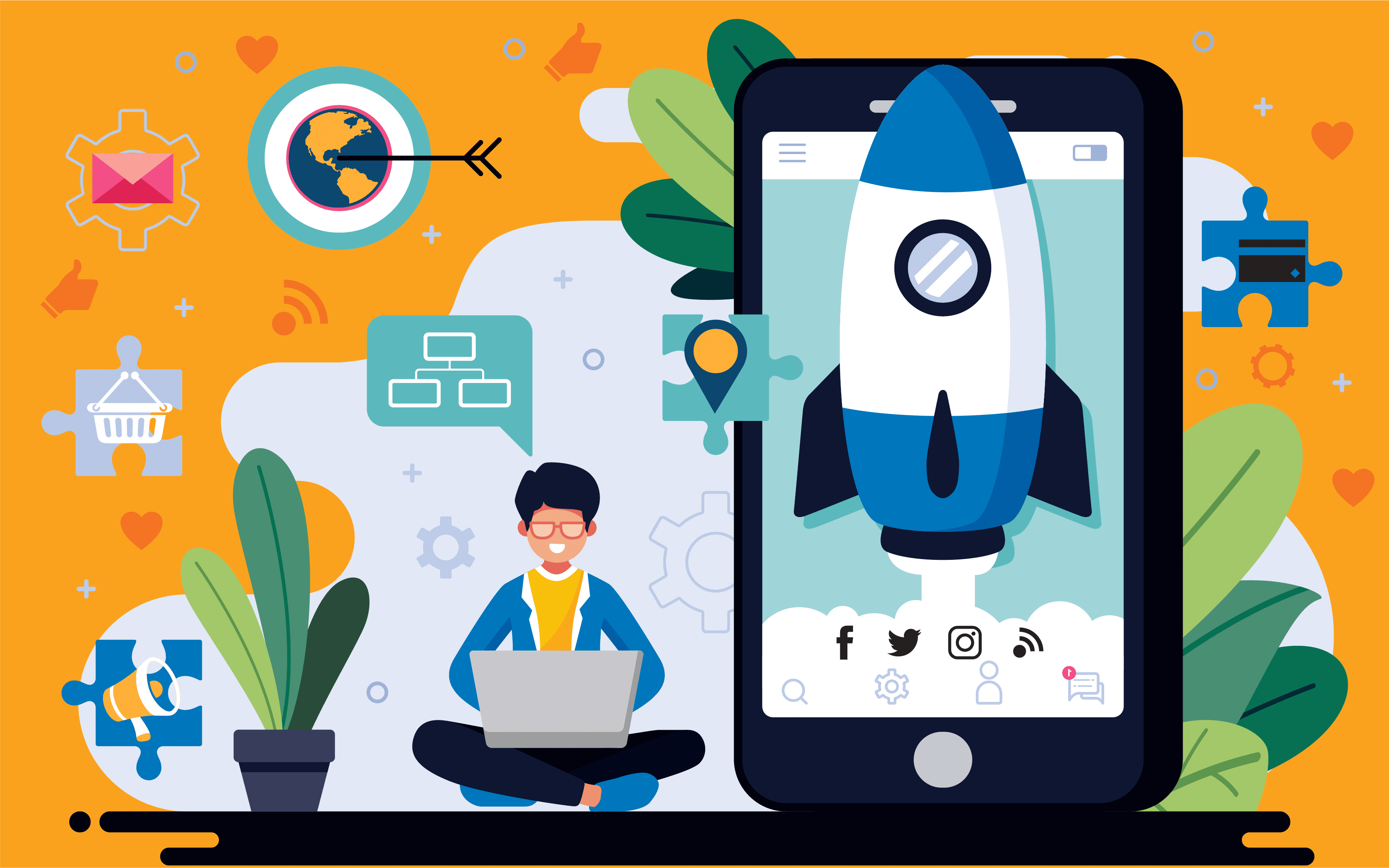 Social media campaign creative