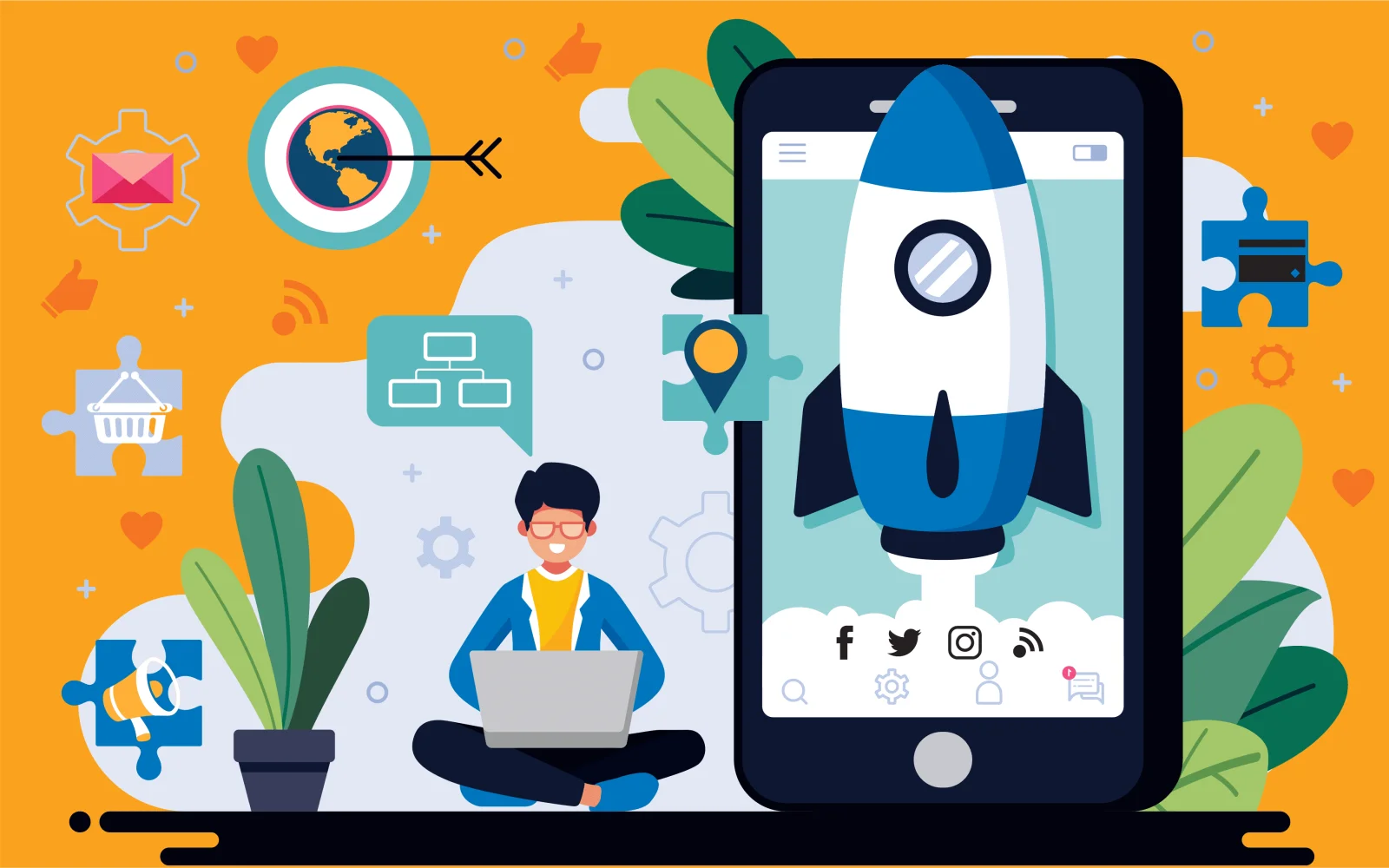 Social media campaign creative